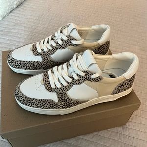 Cheetah/Calf hair sneakers